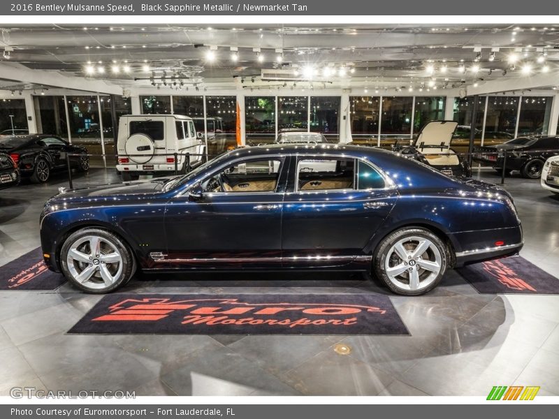 Black Sapphire Metallic / Newmarket Tan 2016 Bentley Mulsanne Speed