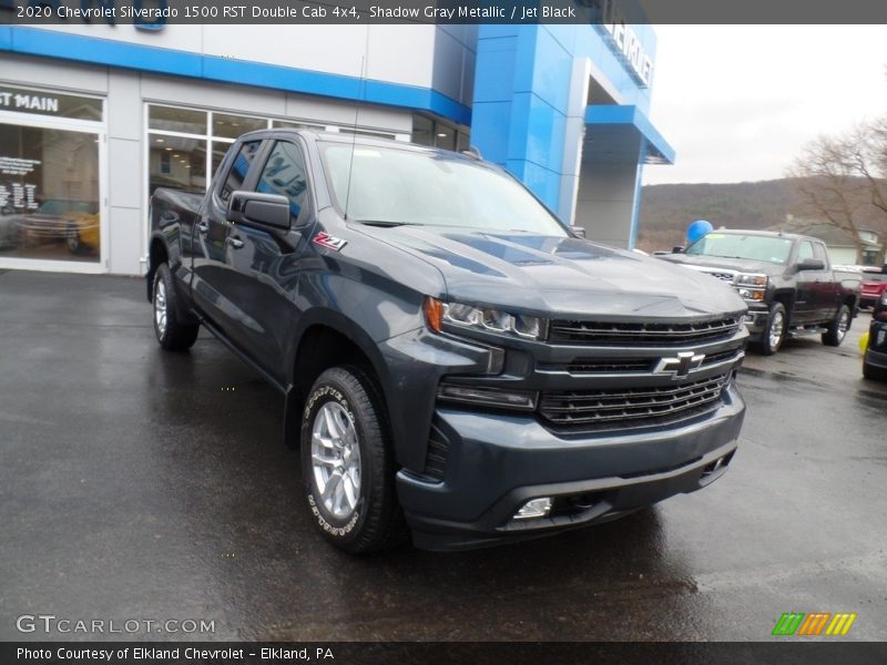 Shadow Gray Metallic / Jet Black 2020 Chevrolet Silverado 1500 RST Double Cab 4x4