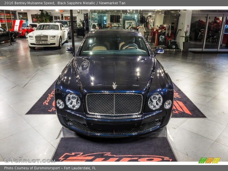 Black Sapphire Metallic / Newmarket Tan 2016 Bentley Mulsanne Speed