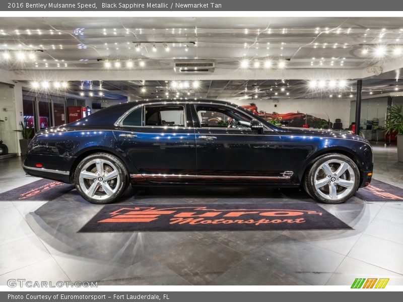 Black Sapphire Metallic / Newmarket Tan 2016 Bentley Mulsanne Speed