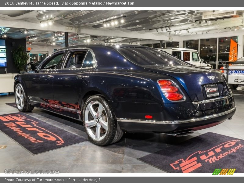 Black Sapphire Metallic / Newmarket Tan 2016 Bentley Mulsanne Speed