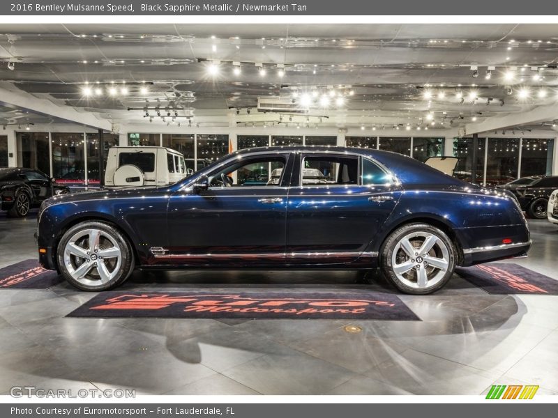 Black Sapphire Metallic / Newmarket Tan 2016 Bentley Mulsanne Speed