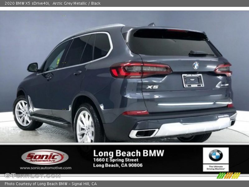 Arctic Grey Metallic / Black 2020 BMW X5 sDrive40i