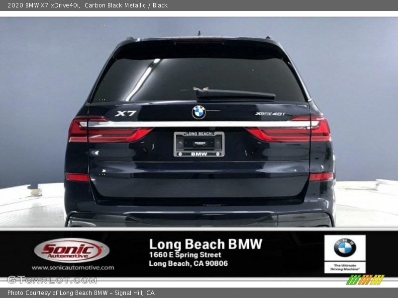 Carbon Black Metallic / Black 2020 BMW X7 xDrive40i