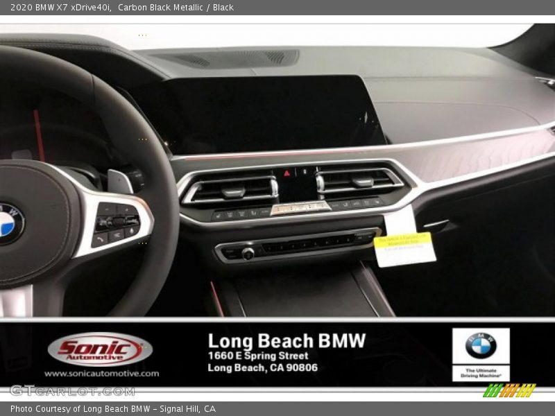 Carbon Black Metallic / Black 2020 BMW X7 xDrive40i