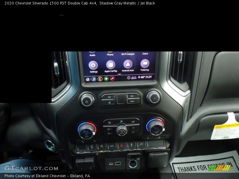 Shadow Gray Metallic / Jet Black 2020 Chevrolet Silverado 1500 RST Double Cab 4x4