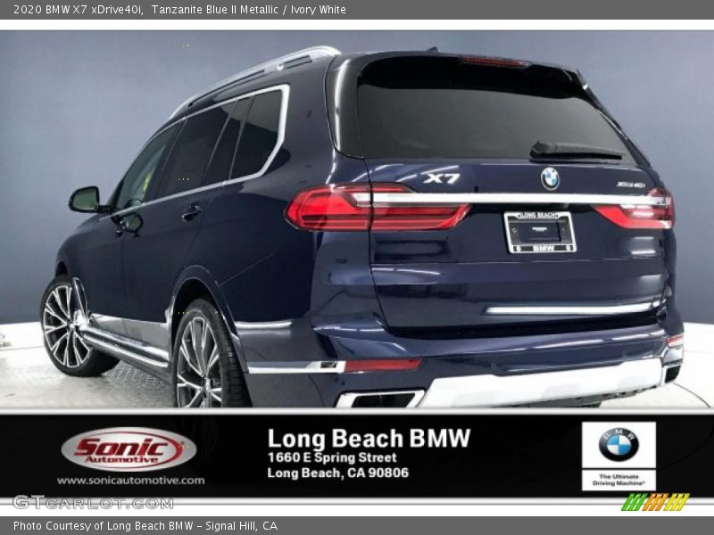 Tanzanite Blue II Metallic / Ivory White 2020 BMW X7 xDrive40i