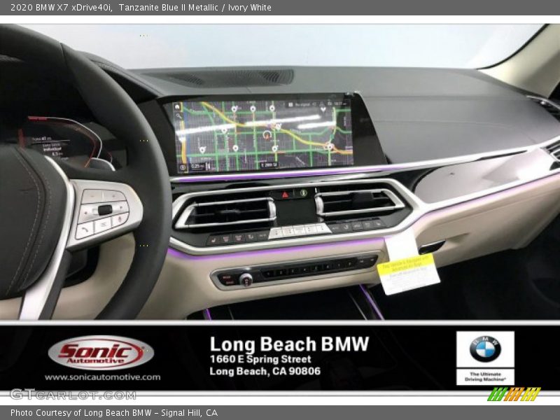 Tanzanite Blue II Metallic / Ivory White 2020 BMW X7 xDrive40i