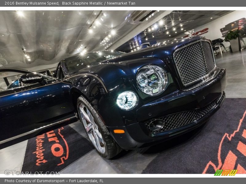 Black Sapphire Metallic / Newmarket Tan 2016 Bentley Mulsanne Speed