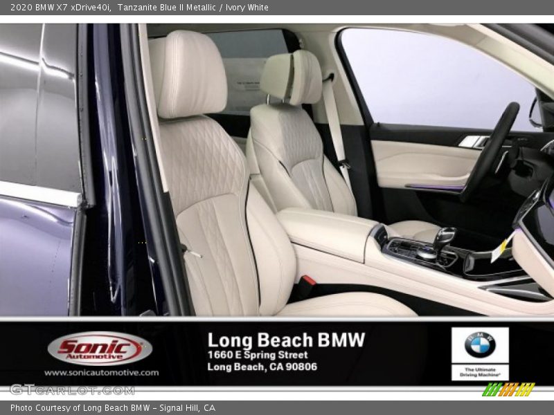 Tanzanite Blue II Metallic / Ivory White 2020 BMW X7 xDrive40i