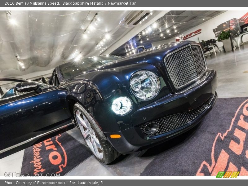 Black Sapphire Metallic / Newmarket Tan 2016 Bentley Mulsanne Speed