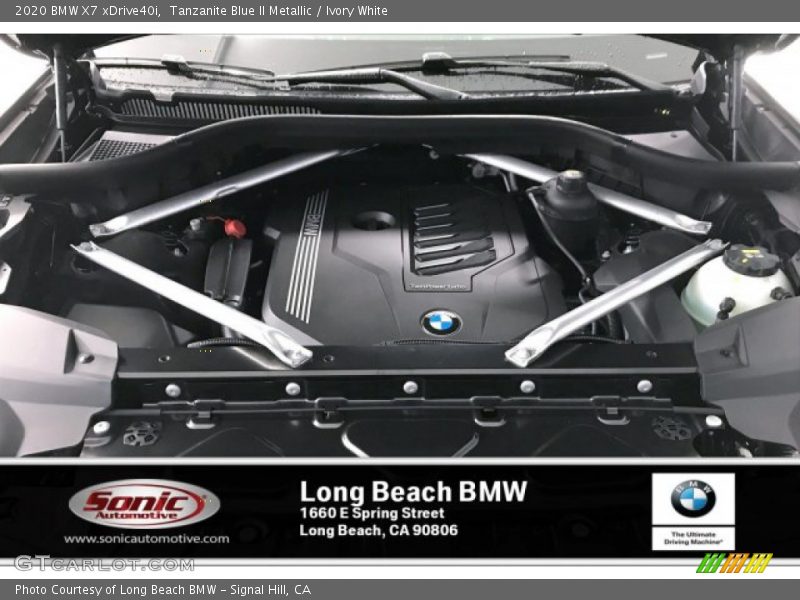 Tanzanite Blue II Metallic / Ivory White 2020 BMW X7 xDrive40i