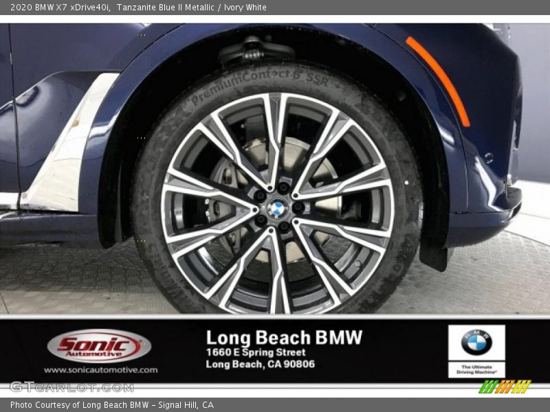 Tanzanite Blue II Metallic / Ivory White 2020 BMW X7 xDrive40i