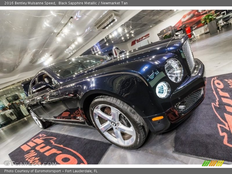 Black Sapphire Metallic / Newmarket Tan 2016 Bentley Mulsanne Speed