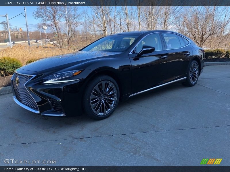 Obsidian / Parchment 2020 Lexus LS 500 AWD