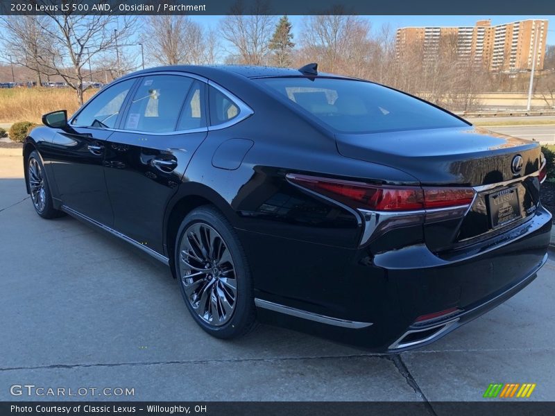 Obsidian / Parchment 2020 Lexus LS 500 AWD