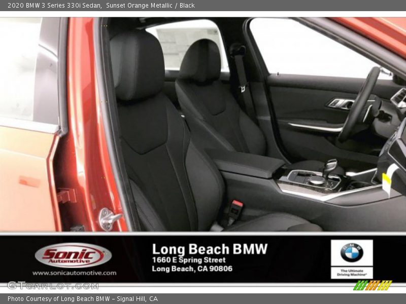 Sunset Orange Metallic / Black 2020 BMW 3 Series 330i Sedan