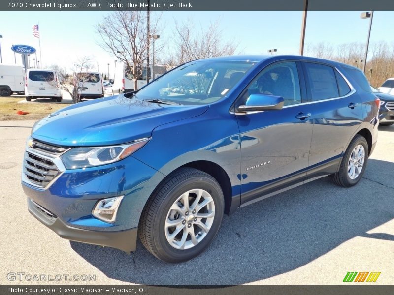 Pacific Blue Metallic / Jet Black 2020 Chevrolet Equinox LT AWD