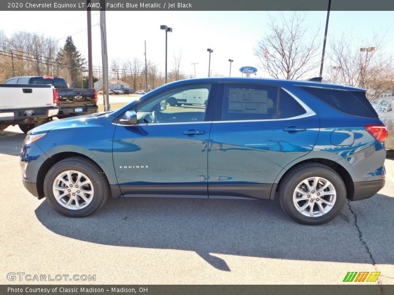 Pacific Blue Metallic / Jet Black 2020 Chevrolet Equinox LT AWD