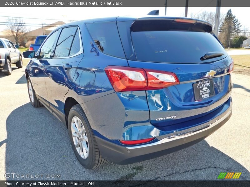 Pacific Blue Metallic / Jet Black 2020 Chevrolet Equinox LT AWD