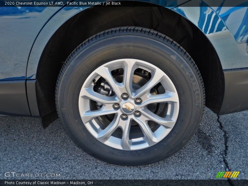 Pacific Blue Metallic / Jet Black 2020 Chevrolet Equinox LT AWD