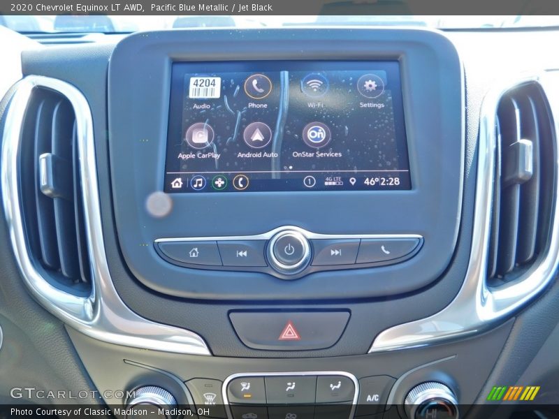 Pacific Blue Metallic / Jet Black 2020 Chevrolet Equinox LT AWD