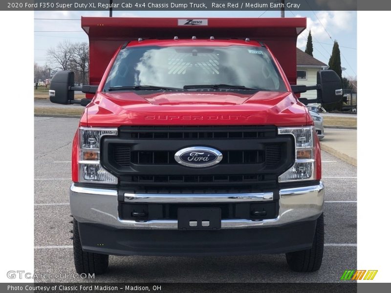 Race Red / Medium Earth Gray 2020 Ford F350 Super Duty XL Regular Cab 4x4 Chassis Dump Truck
