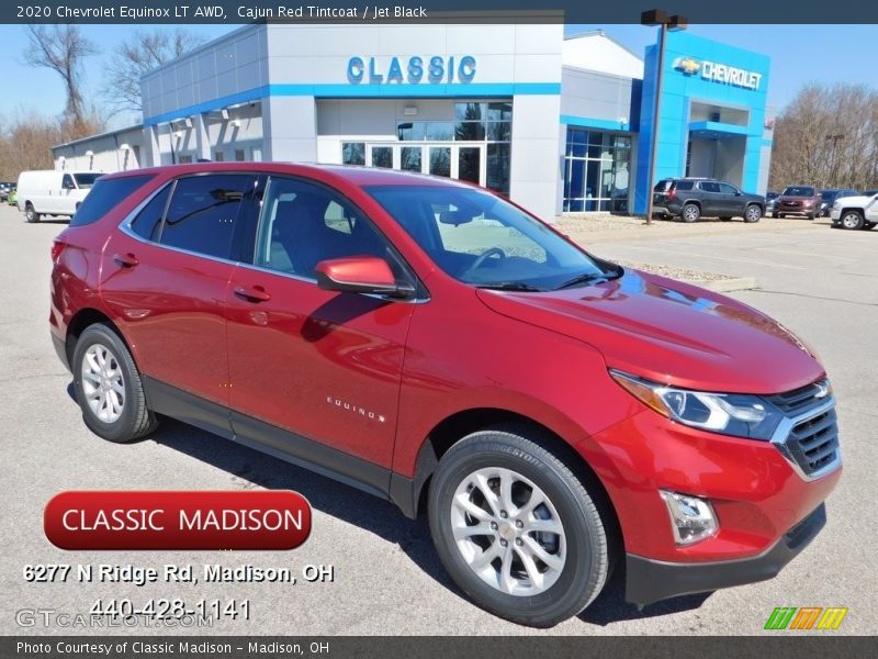 Cajun Red Tintcoat / Jet Black 2020 Chevrolet Equinox LT AWD