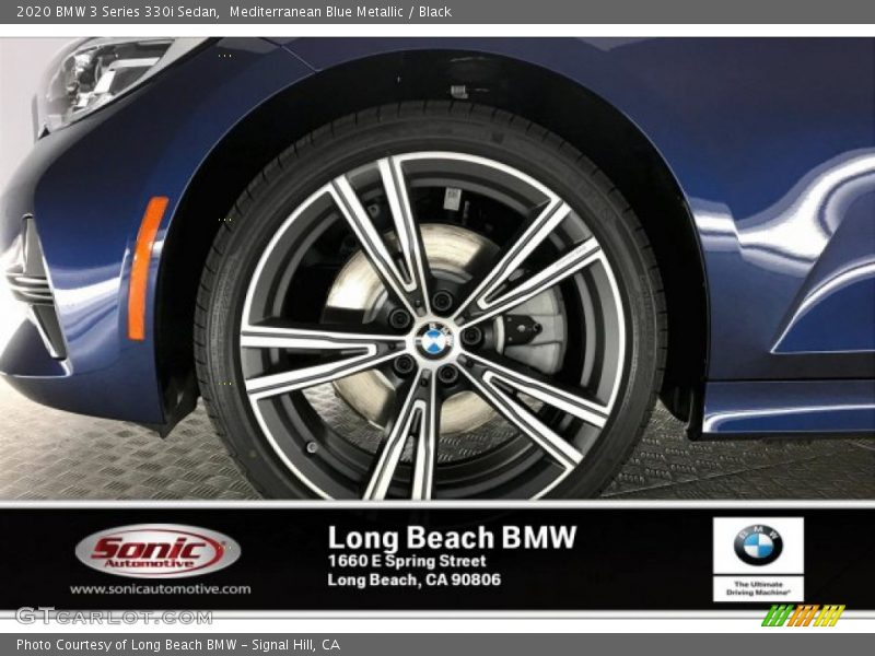 Mediterranean Blue Metallic / Black 2020 BMW 3 Series 330i Sedan