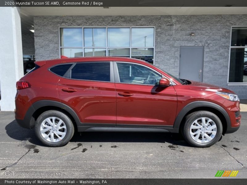 Gemstone Red / Beige 2020 Hyundai Tucson SE AWD