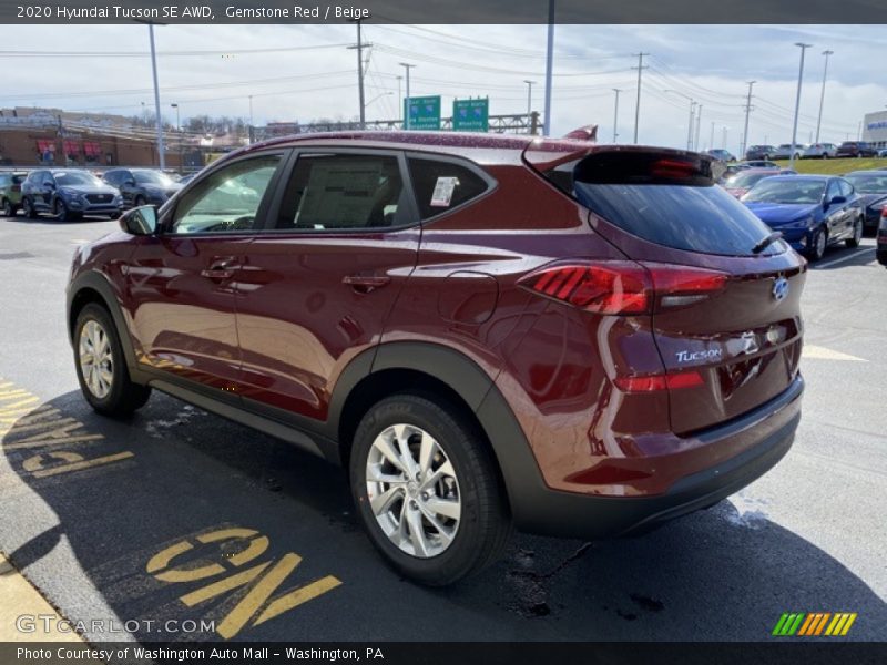 Gemstone Red / Beige 2020 Hyundai Tucson SE AWD