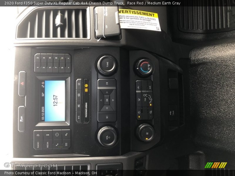 Race Red / Medium Earth Gray 2020 Ford F350 Super Duty XL Regular Cab 4x4 Chassis Dump Truck