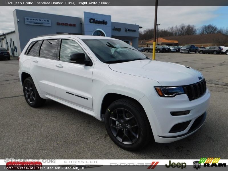 Bright White / Black 2020 Jeep Grand Cherokee Limited X 4x4