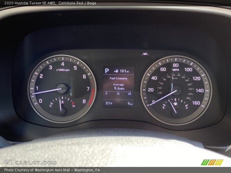 Gemstone Red / Beige 2020 Hyundai Tucson SE AWD