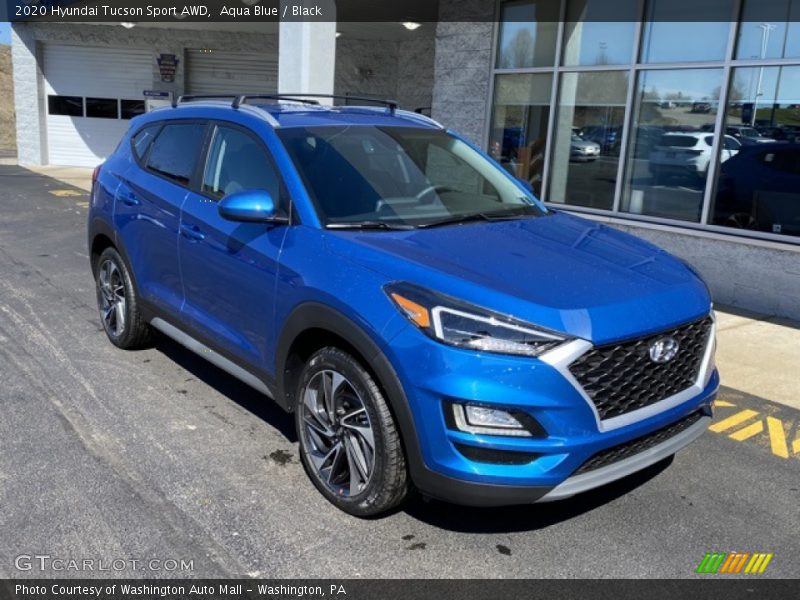 Aqua Blue / Black 2020 Hyundai Tucson Sport AWD