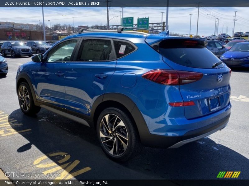 Aqua Blue / Black 2020 Hyundai Tucson Sport AWD