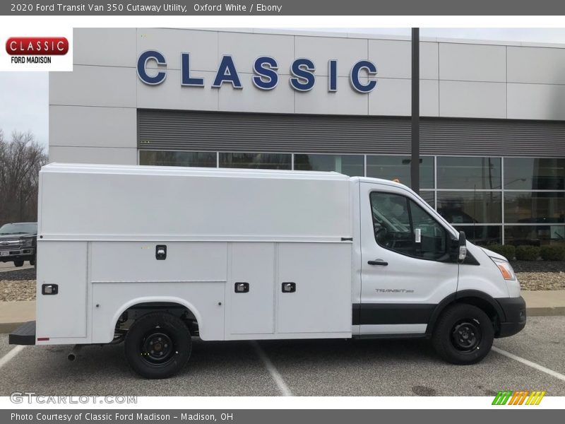 Oxford White / Ebony 2020 Ford Transit Van 350 Cutaway Utility