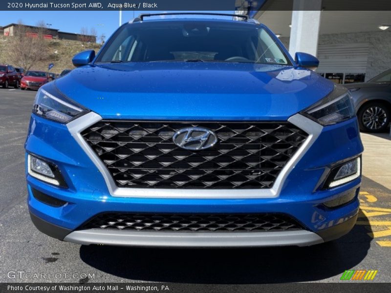 Aqua Blue / Black 2020 Hyundai Tucson Sport AWD