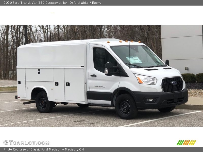 Oxford White / Ebony 2020 Ford Transit Van 350 Cutaway Utility