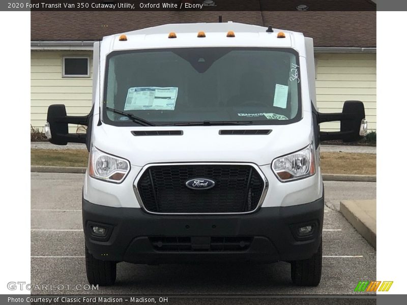 Oxford White / Ebony 2020 Ford Transit Van 350 Cutaway Utility