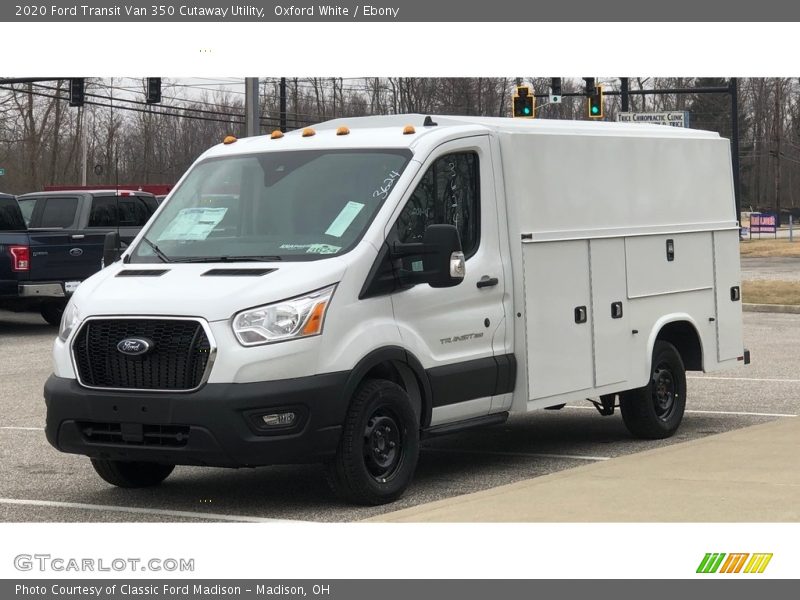 Oxford White / Ebony 2020 Ford Transit Van 350 Cutaway Utility