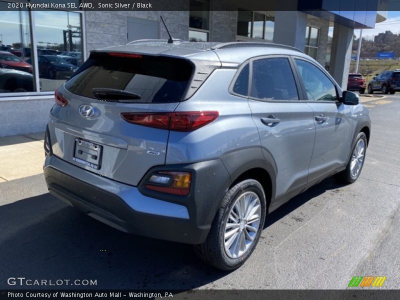 Sonic Silver / Black 2020 Hyundai Kona SEL AWD
