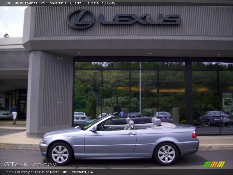 Quartz Blue Metallic / Grey 2006 BMW 3 Series 325i Convertible