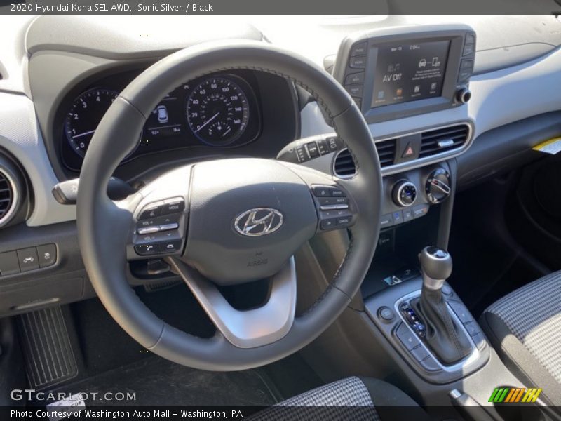 Sonic Silver / Black 2020 Hyundai Kona SEL AWD