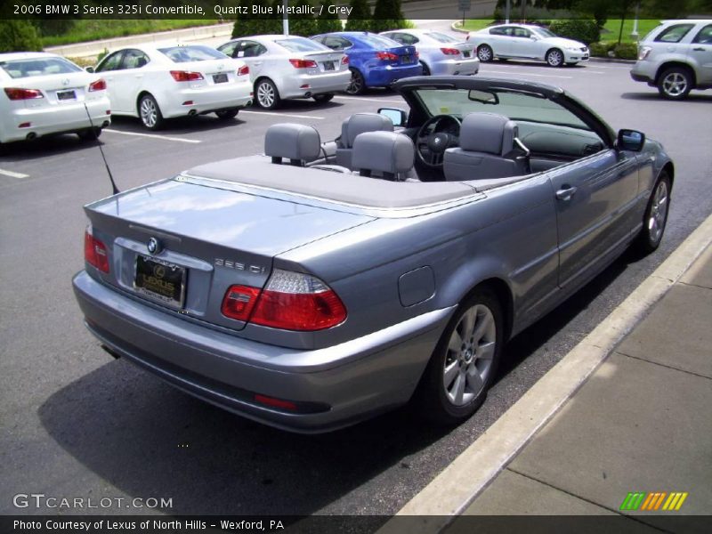 Quartz Blue Metallic / Grey 2006 BMW 3 Series 325i Convertible