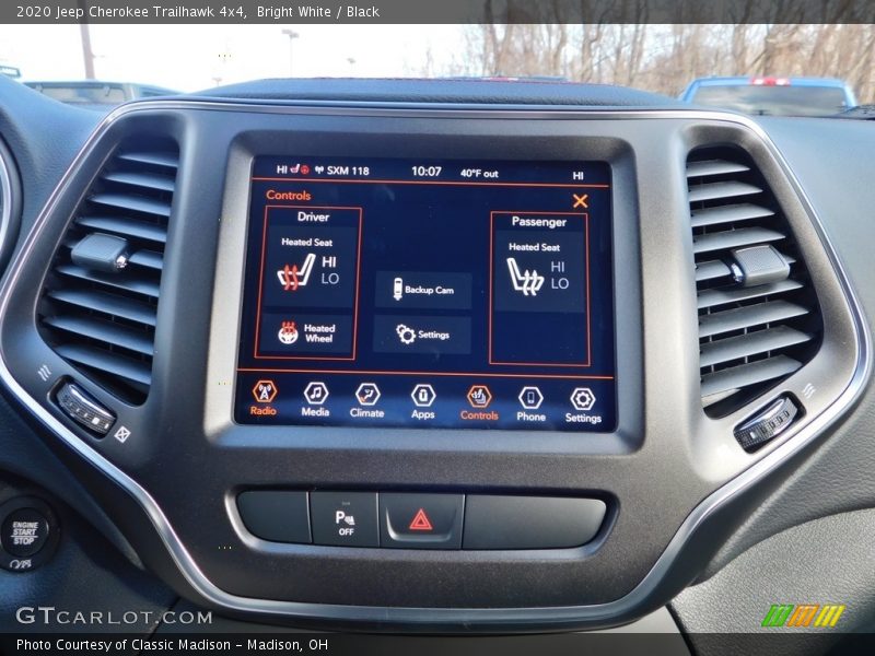 Bright White / Black 2020 Jeep Cherokee Trailhawk 4x4