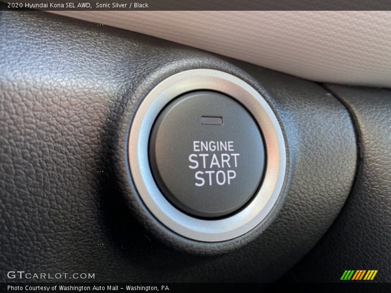 Sonic Silver / Black 2020 Hyundai Kona SEL AWD