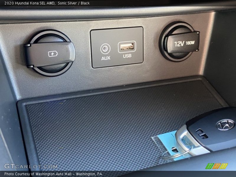 Sonic Silver / Black 2020 Hyundai Kona SEL AWD