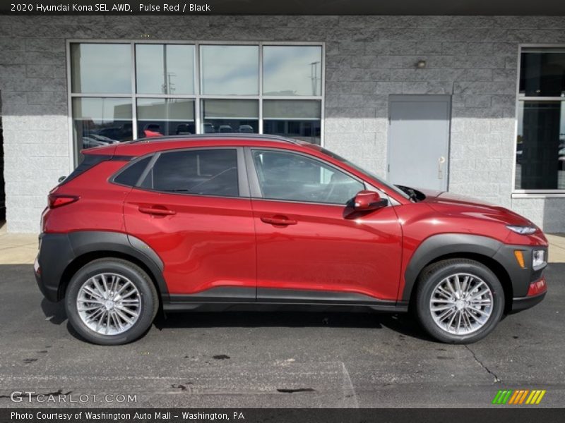 Pulse Red / Black 2020 Hyundai Kona SEL AWD