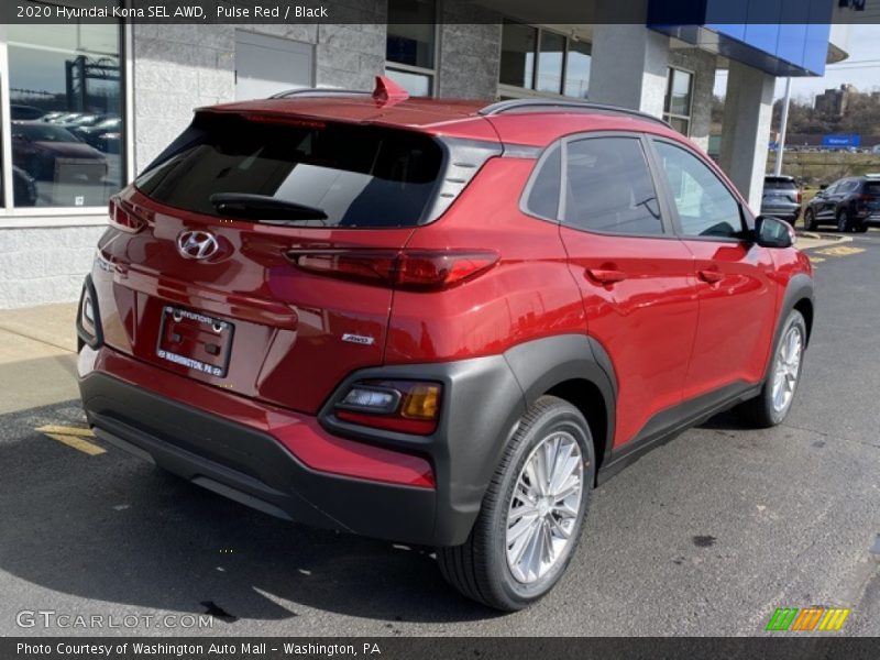 Pulse Red / Black 2020 Hyundai Kona SEL AWD